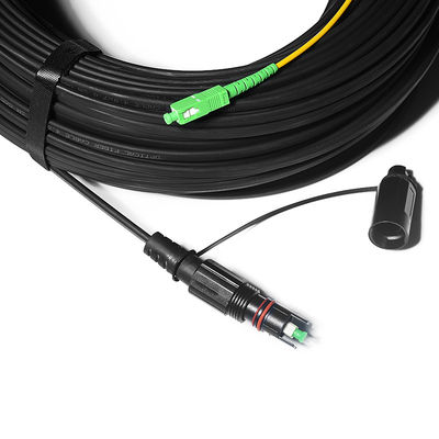 qualité Fiber Optic FTTH Solution Cable Waterproof With IPSC APC H Connector usine