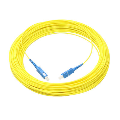 qualité FTTH Jumper Fiber Cable Assembly SC UPC To SC UPC Single Mode usine